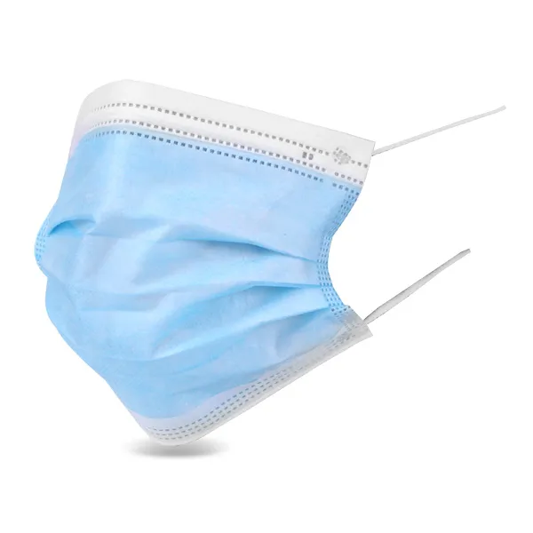 Beeswift Disposable Protective Face Mask (Box of 2000) — Blue/White